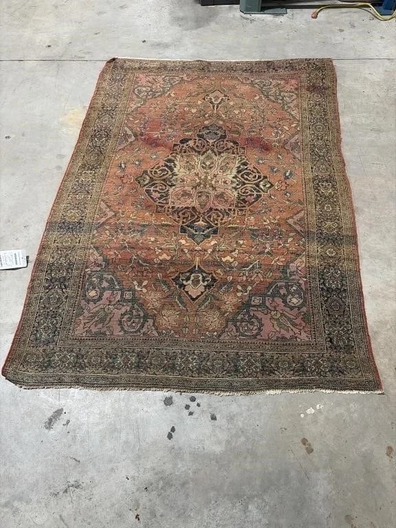 Antique Hand Knotted Persian Sarouk 4x6 ft - 3