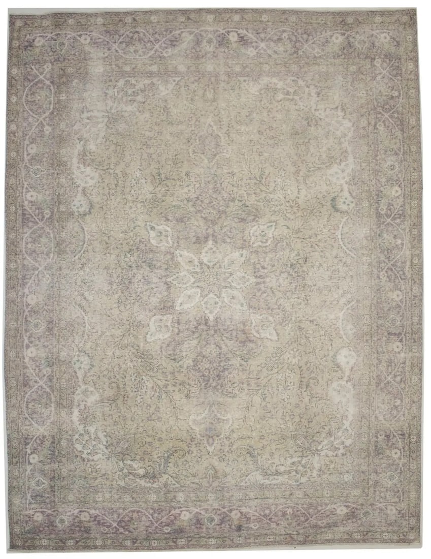 Antique Traditional Muted 10X13 Tabriz Persian Rug - 2