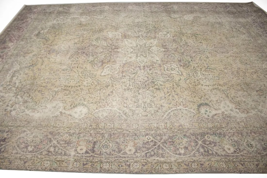 Antique Traditional Muted 10X13 Tabriz Persian Rug - 5