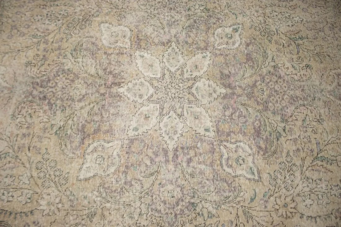 Antique Traditional Muted 10X13 Tabriz Persian Rug - 6