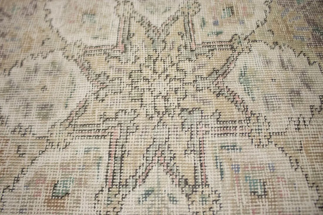 Antique Traditional Muted 10X13 Tabriz Persian Rug - 7