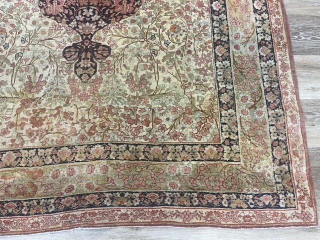 Antique Persian Ravar Kerman Rug-3998 - 2