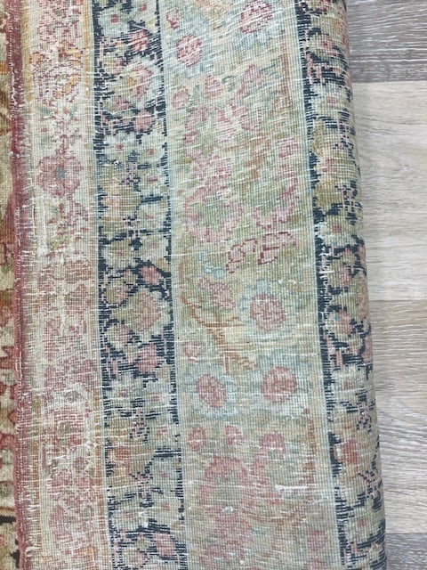 Antique Persian Ravar Kerman Rug-3998 - 7
