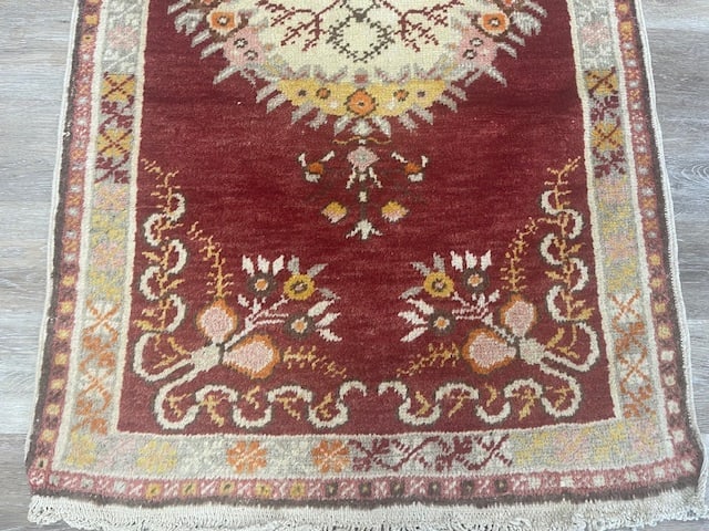 Vintage Turkish Ushak Rug-3277 - 2