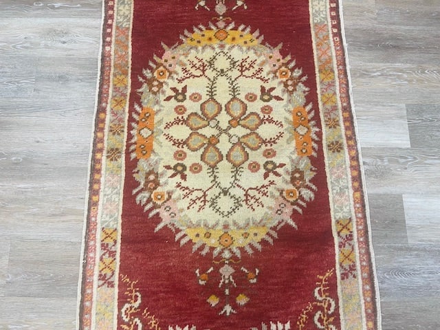 Vintage Turkish Ushak Rug-3277 - 3