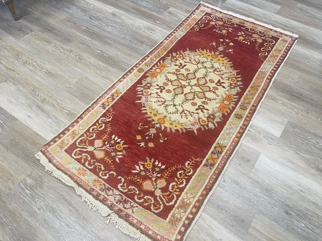 Vintage Turkish Ushak Rug-3277 - 4