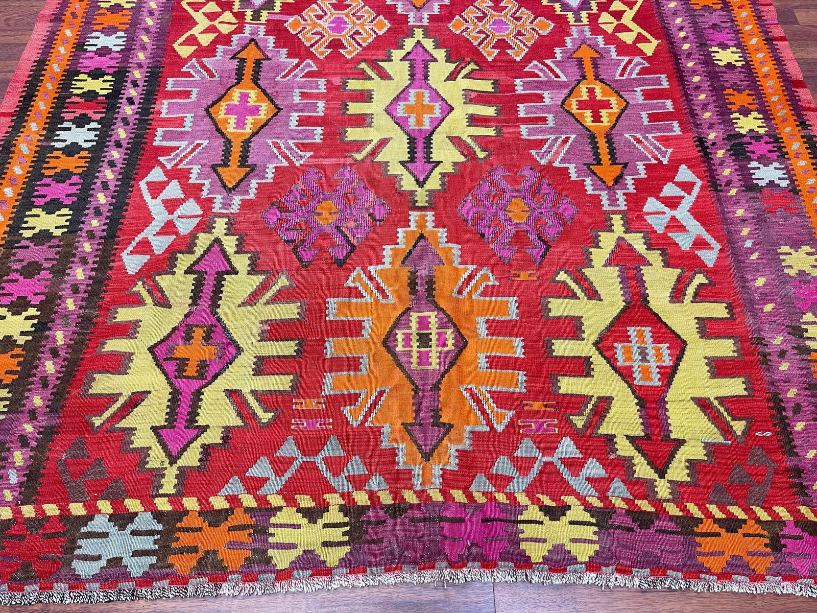 Antique Caucasian Kilim Rug- 4893 - 2