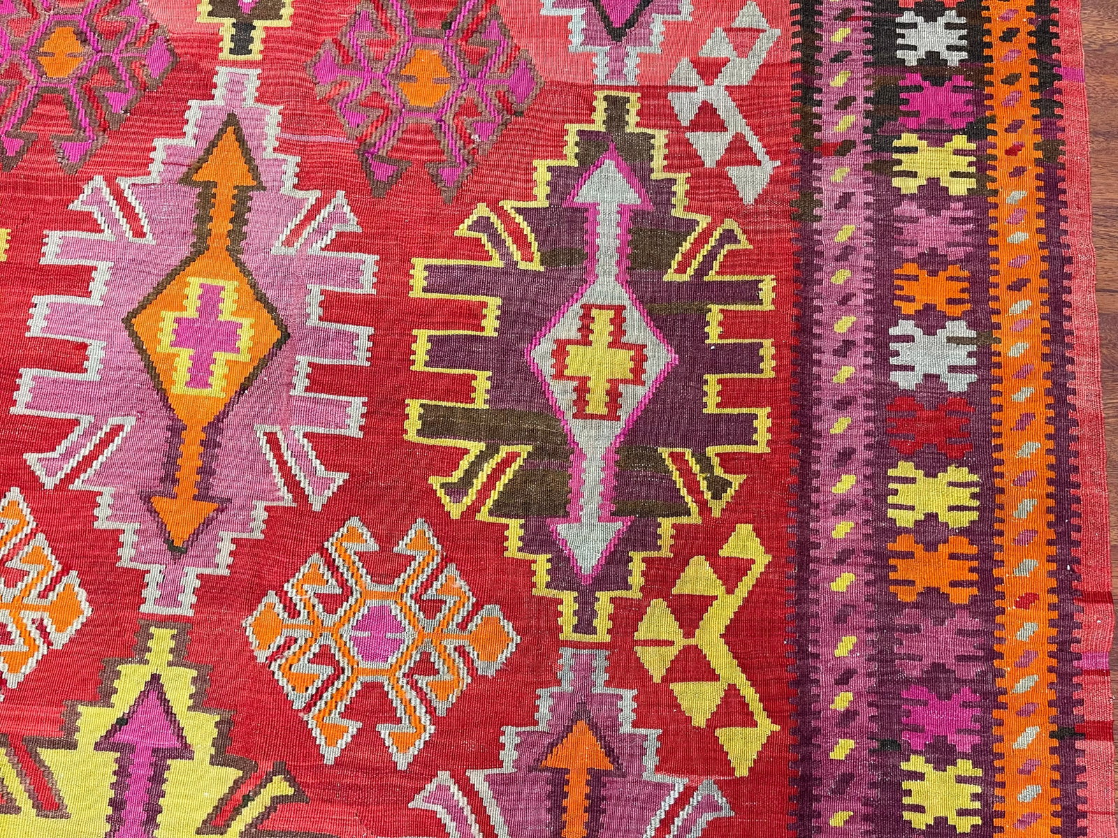Antique Caucasian Kilim Rug- 4893 - 5