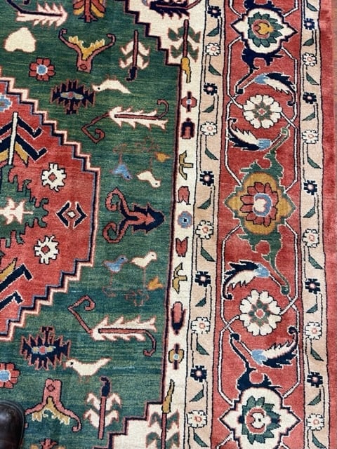 Vintage Persian Heriz Rug-3178 - 4