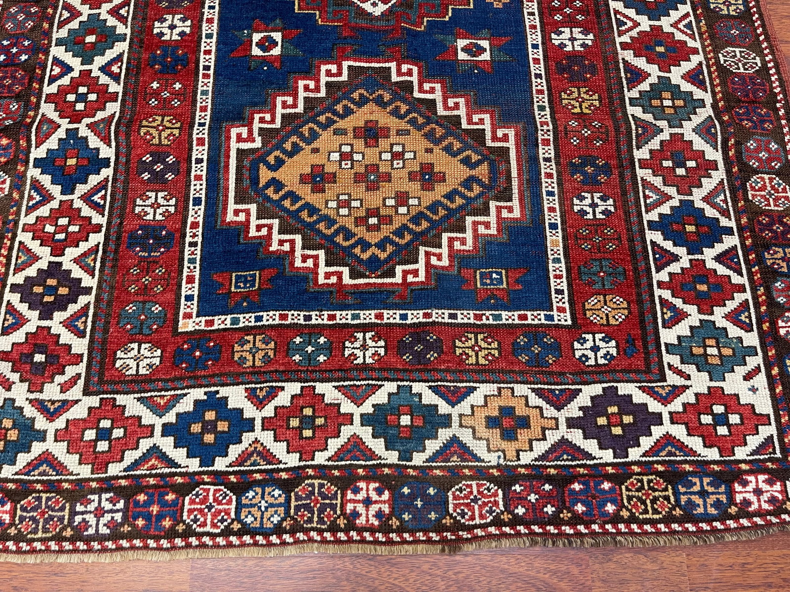 Antique Kazak Caucasian Rug-4883 - 2
