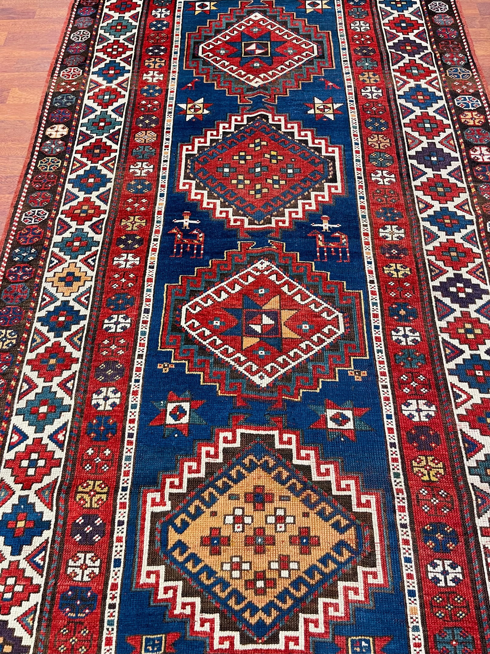 Antique Kazak Caucasian Rug-4883 - 3