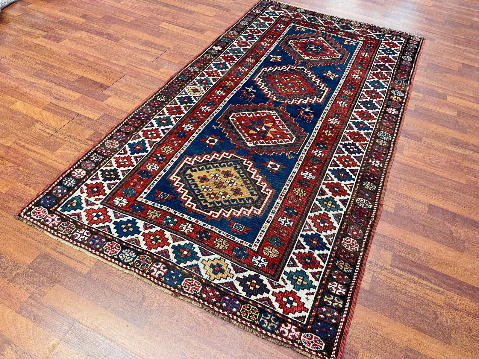 Antique Kazak Caucasian Rug-4883 - 9