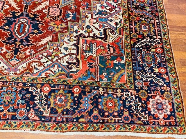 Antique Persian Heriz rug-4504 - 3