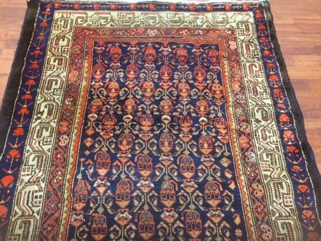 1920,Antique Persian Malayer Runner, excellent-4745 - 6