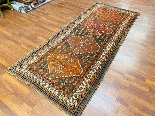 Antique karabagh Caucasian Runner, -4000 - 5