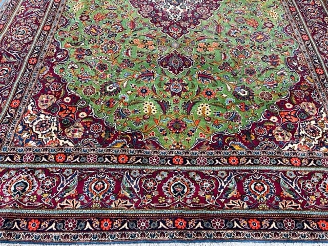 Antique Persian kashan Rug-5015 - 3