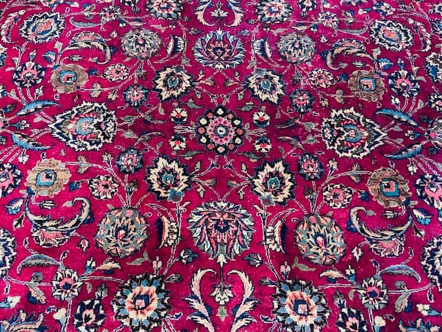 Antique Palace size Persian Mashad Rug-5174 - 4