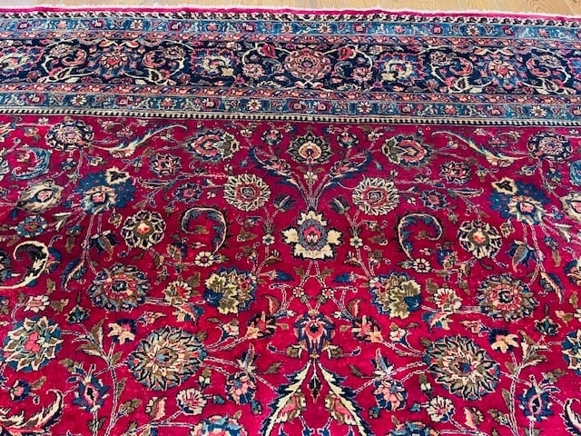 Antique Palace size Persian Mashad Rug-5174 - 5