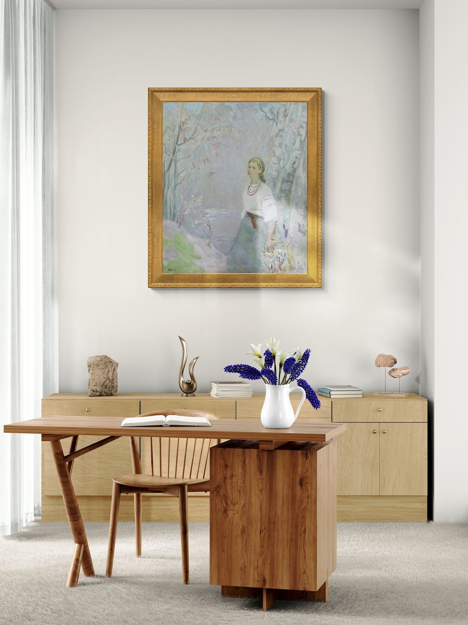 Babentsov V?ktor (Ukrainian artist), "Lesya Ukrainka", oil on canvas - 5
