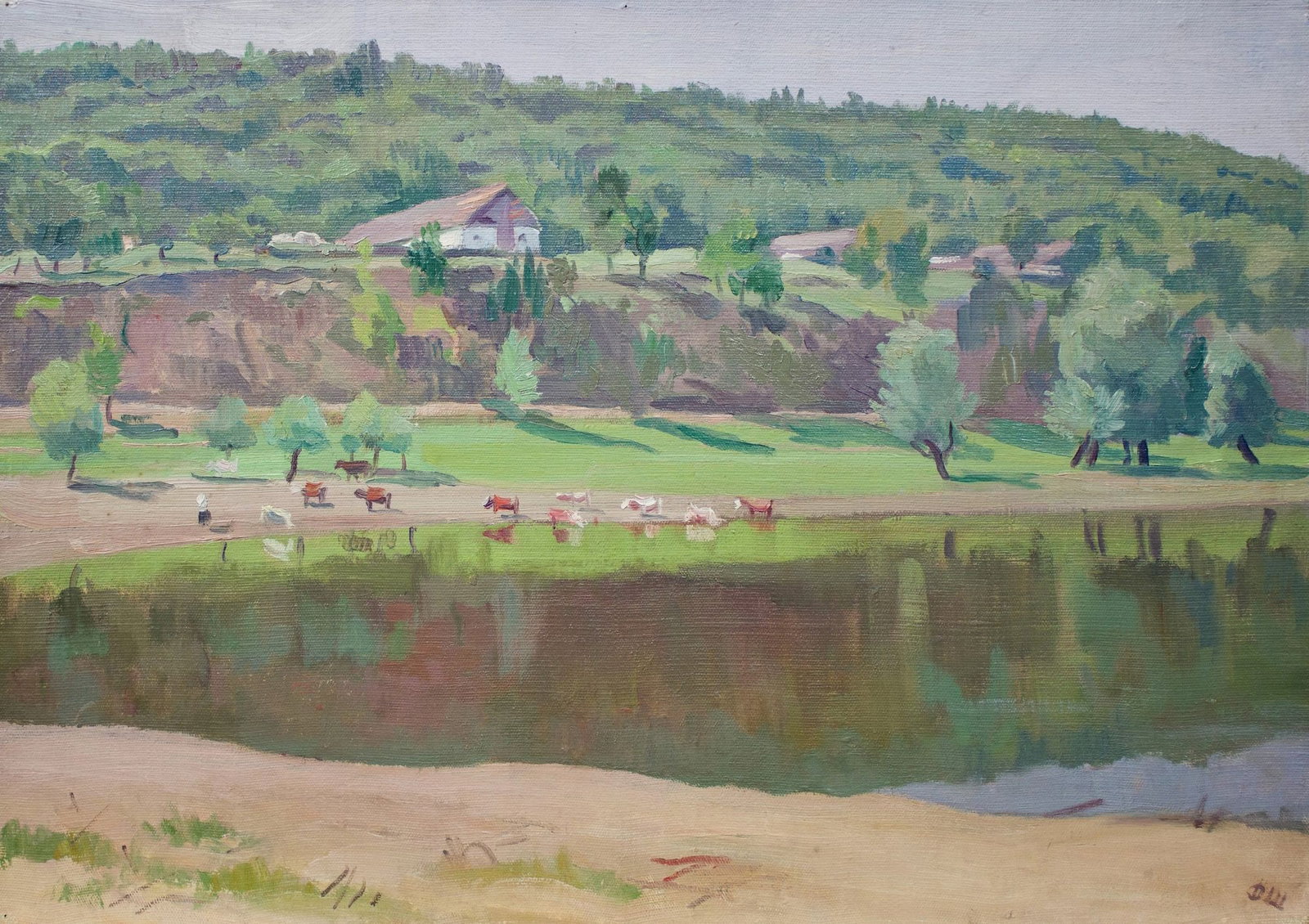 Shavykin Dmitro (Ukrainian artist), "Buchaki. South", oil on canvas on cardboard: Title: Shavykin Dmitro (Ukrainian artist), "Buchaki. South", oil on canvas on cardboard Description: ARTIST: Shavykin Dmitro Mykolaevich, Ukrainian artist TITLE: "Buchaki. South" SIZE: 50 x 70 cm,