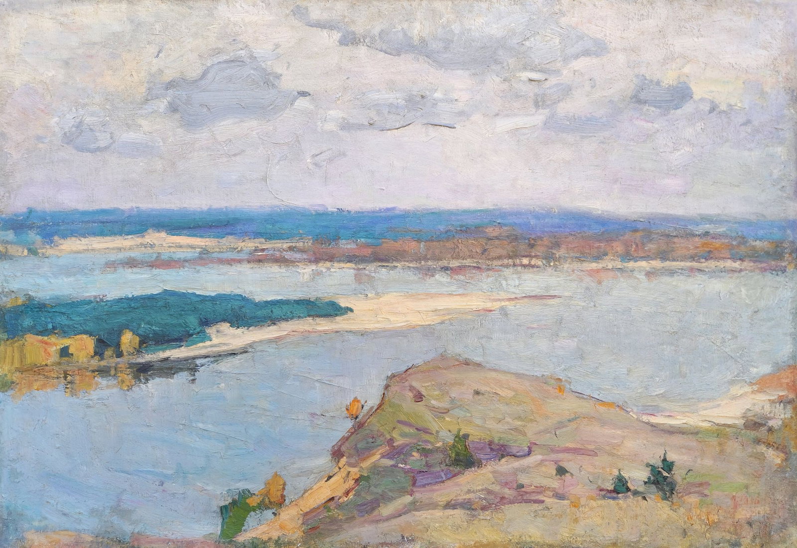 Grebennik Vitaliy (Ukrainian artist), "At the bottom of the river", oil on canvas: Title: Grebennik Vitaliy (Ukrainian artist), "At the bottom of the river", oil on canvas Description: ARTIST: Grebennik Vitaliy Sergiyovich, Ukrainian artist TITLE: "At the bottom of the river" SIZE: 