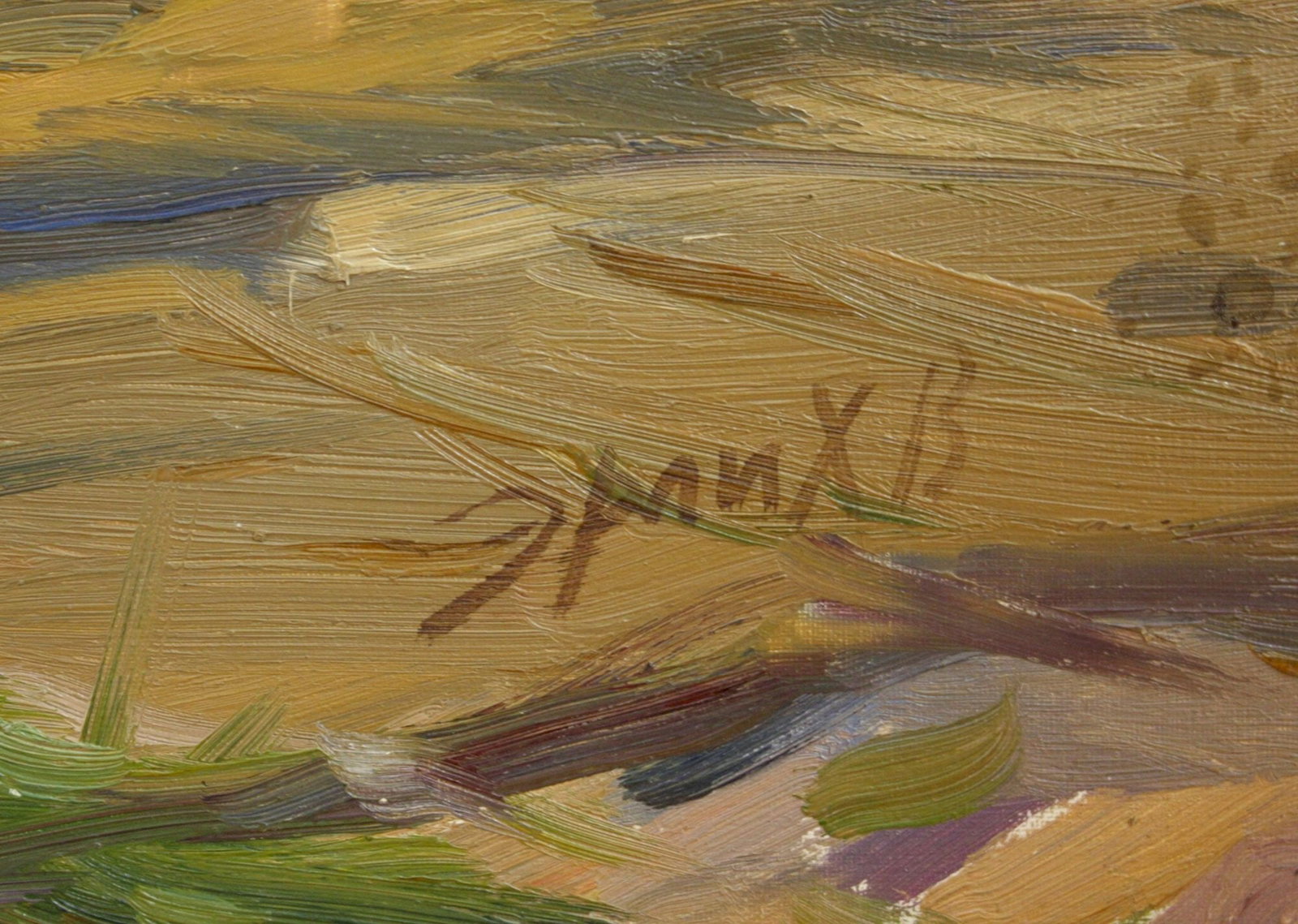 Erlih Volodymyr (Ukrainian artist), "Samara river", oil on cardboard - 2