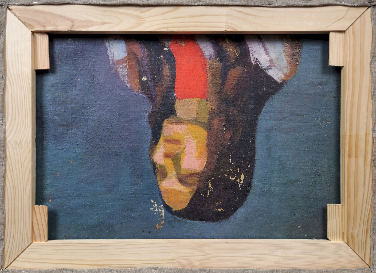 Unidentified (Ukrainian artist), "At the table", oil on canvas - 2