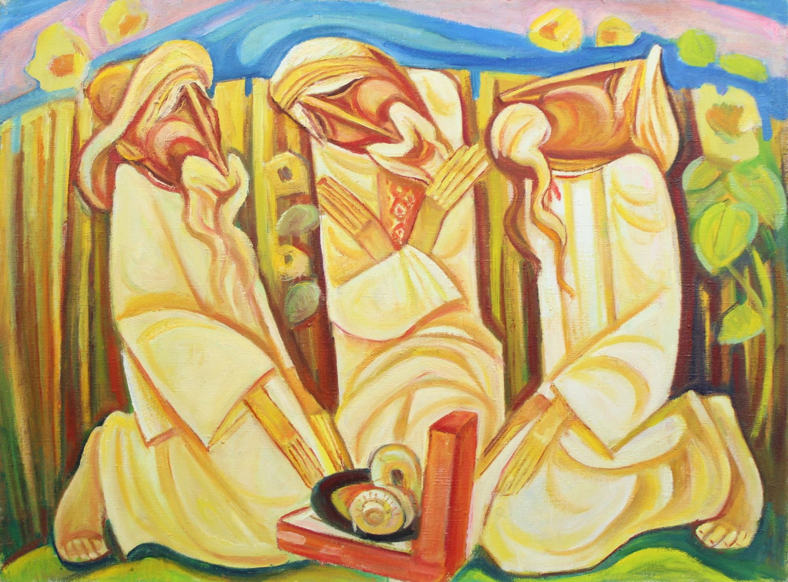 Chorny Mykhaylo (Ukrainian artist), "Old gramophone", oil on canvas: Title: Chorny Mykhaylo (Ukrainian artist), "Old gramophone", oil on canvas Description: ARTIST: Chorny Mykhaylo Nikiforovich, Ukrainian artist TITLE: "Old gramophone" SIZE: 59 x 80 cm, (23 1/4 x 31