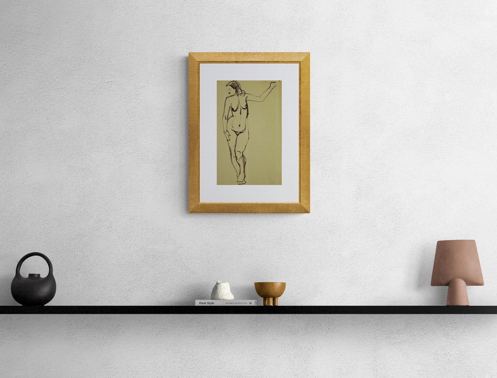 Mynka Olexandr (Ukrainian artist), "Figure", felt pen on paper - 2