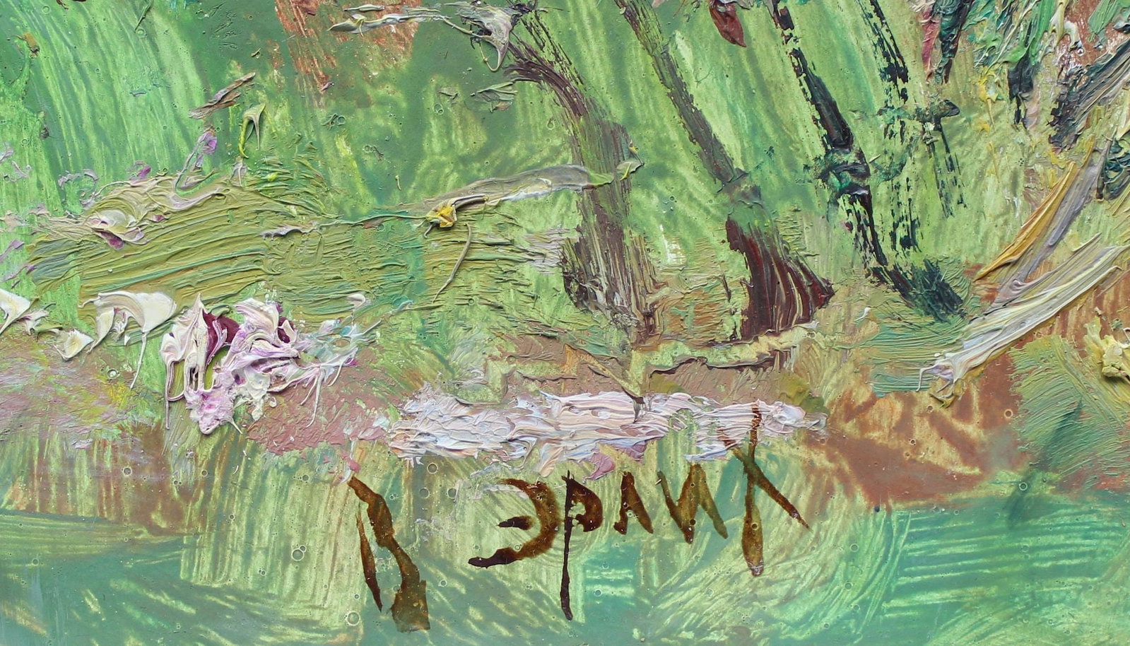 Erlih Volodymyr (Ukrainian artist), "October", oil on cardboard - 2