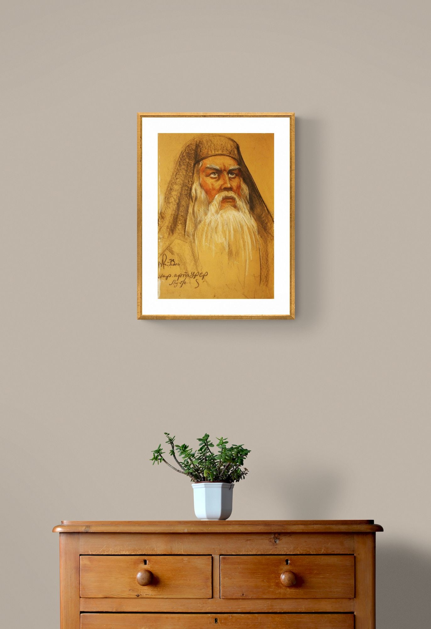 Rudenko Volodymyr (Ukrainian artist), "Vladimir Lubyany", mixed technique on cardboard - 4