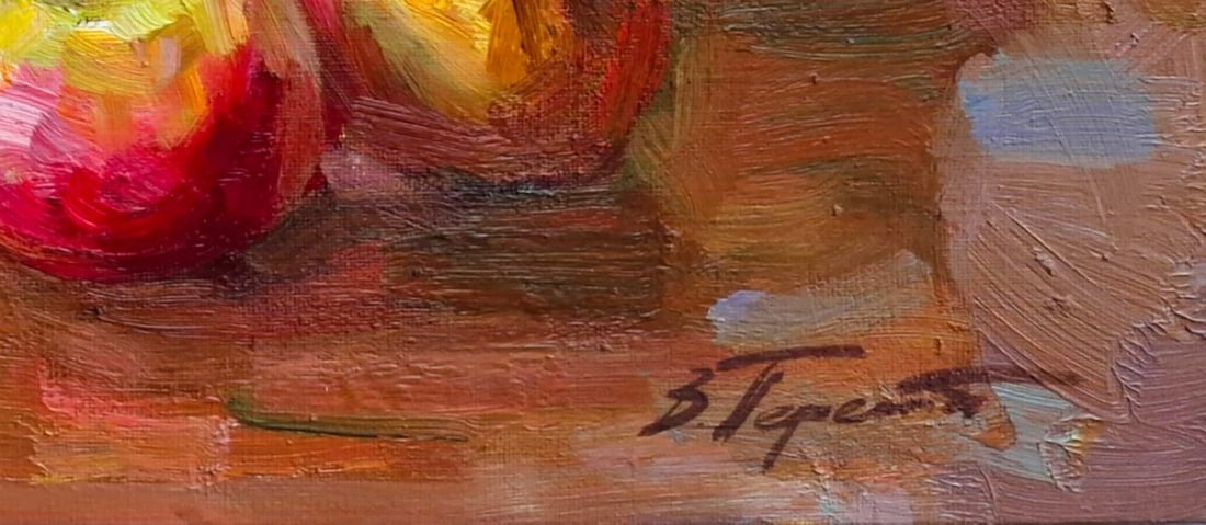 Oil painting The Pot and the Apples Vyacheslav Pereta - 6