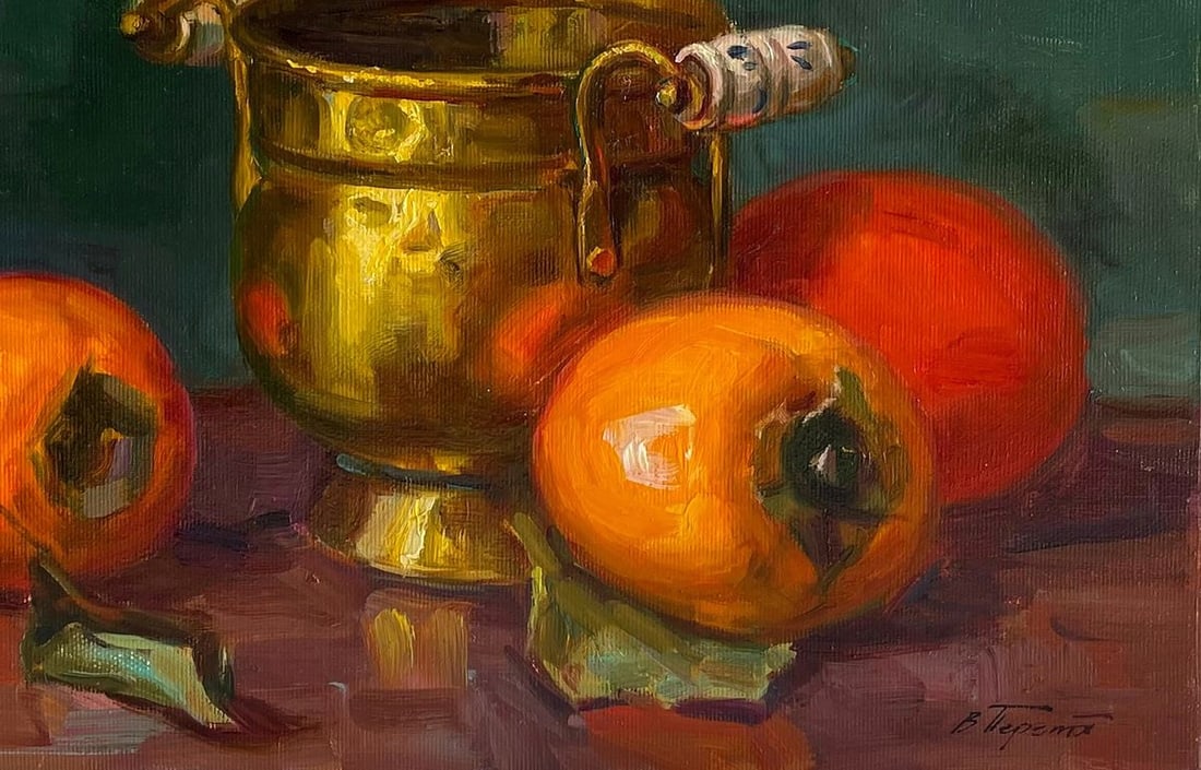 Oil painting Fruits on the table Vyacheslav Pereta - 5