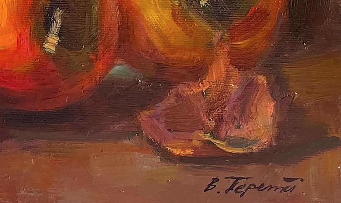 Oil painting Persimmon And Teapot Vyacheslav Pereta - 6