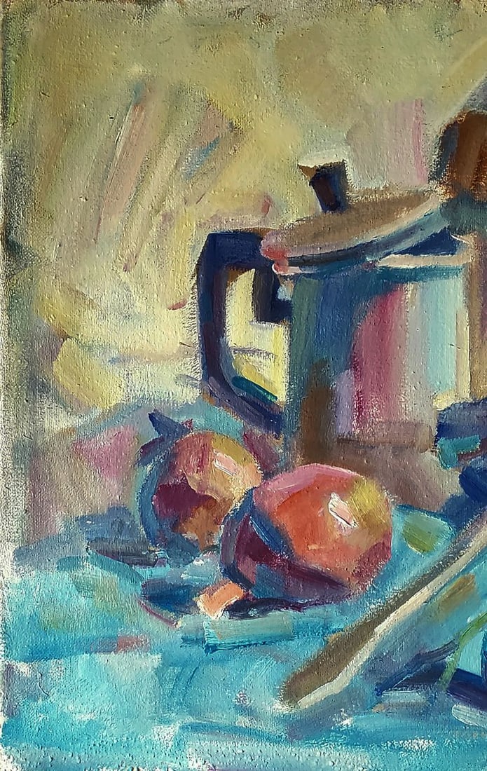 Oil painting Still life with tomatoes Daniil Litvinov - 2
