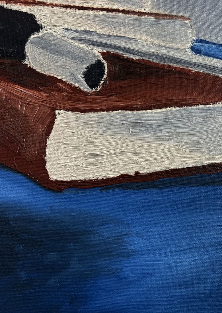 Oil painting Still life with books Oleksandr Gukalov - 7