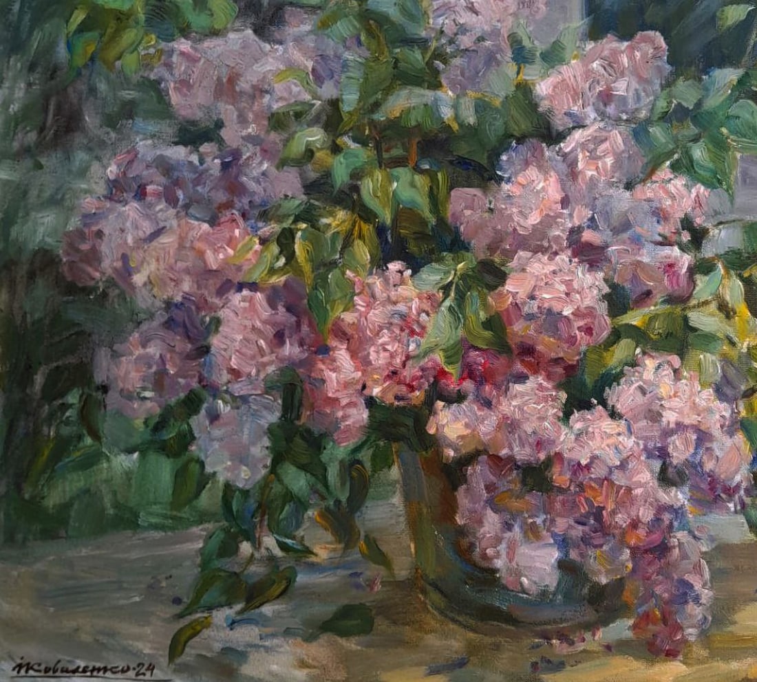 Oil painting Spring aroma that keeps peace at home Ivan Kovalenko - 4
