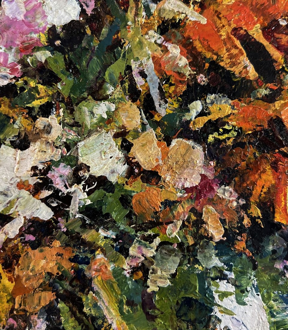 Oil painting Bouquet of fresh flowers Vadim Aksenov - 8