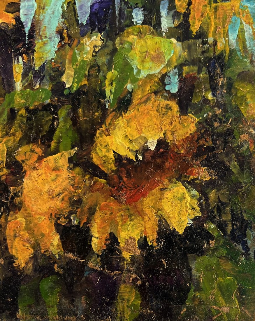 Oil painting Sunflowers are growing Vadim Aksenov - 8