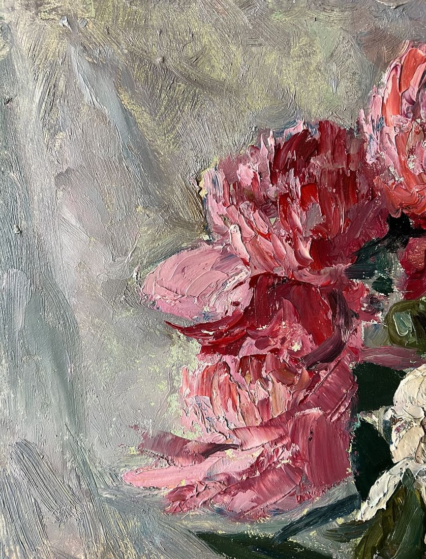 Oil painting Peonies V. Mishurovsky - 2