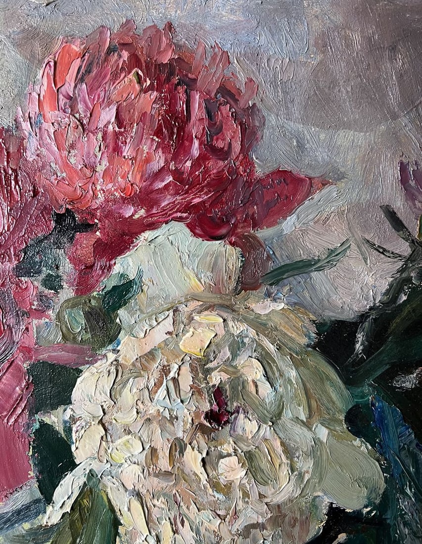 Oil painting Peonies V. Mishurovsky - 5