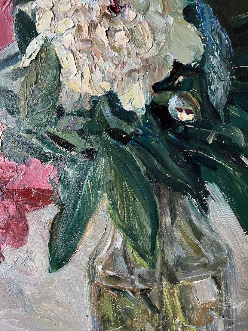 Oil painting Peonies V. Mishurovsky - 6
