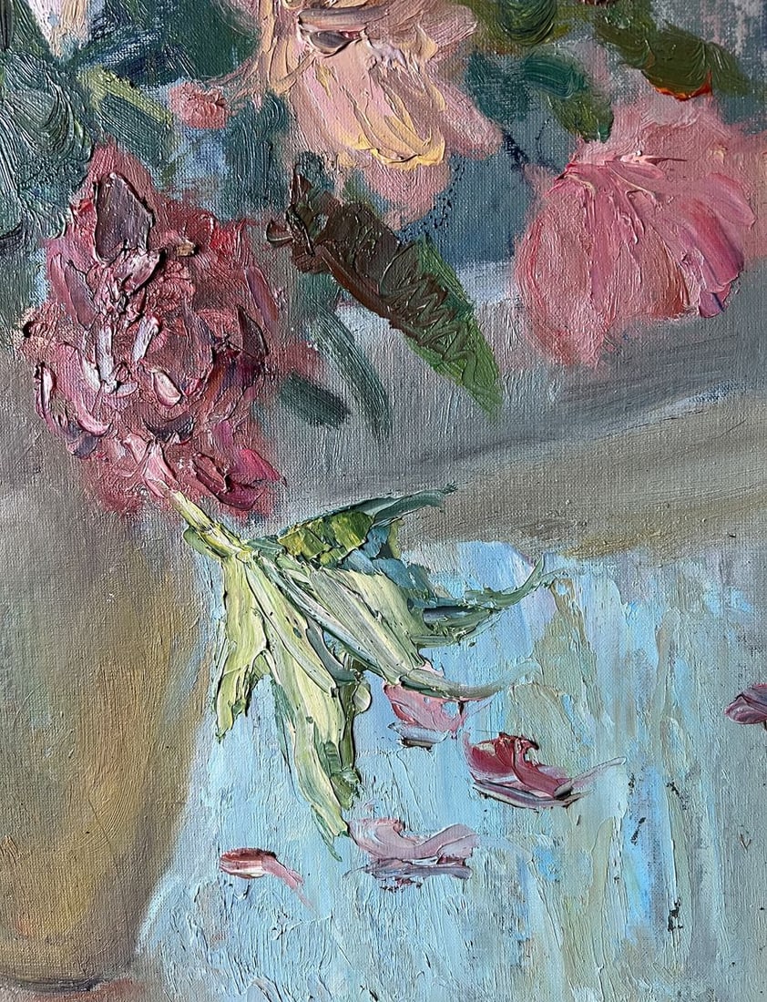Oil painting Peonies on the windowsill V. Mishurovsky - 10