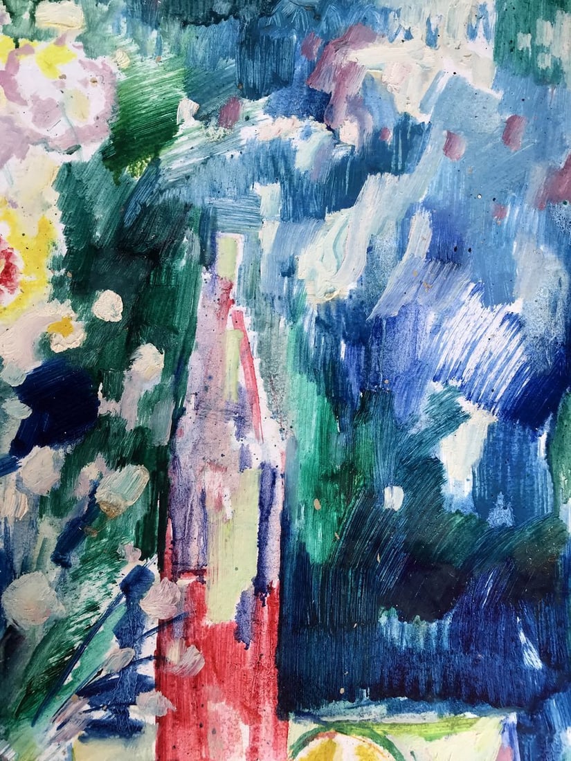 Oil painting Summer flowers on the table Peter Tovpev - 4