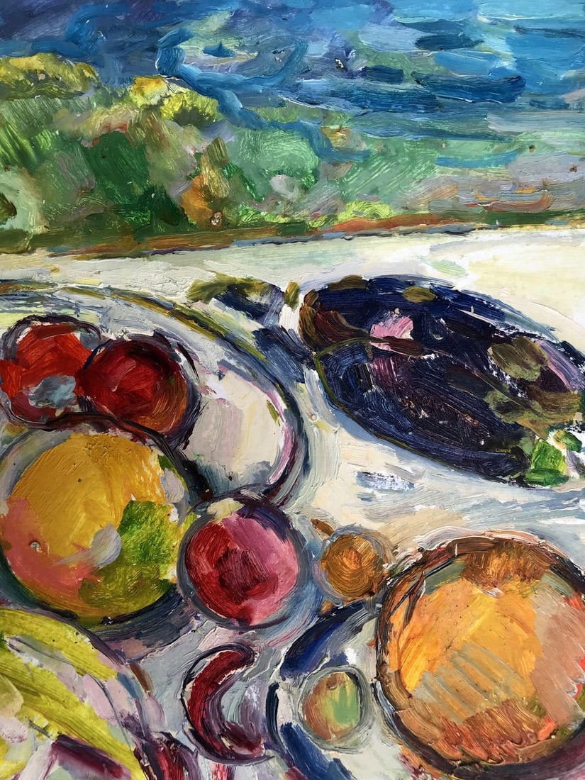 Oil painting Rest on the shore Peter Tovpev - 8