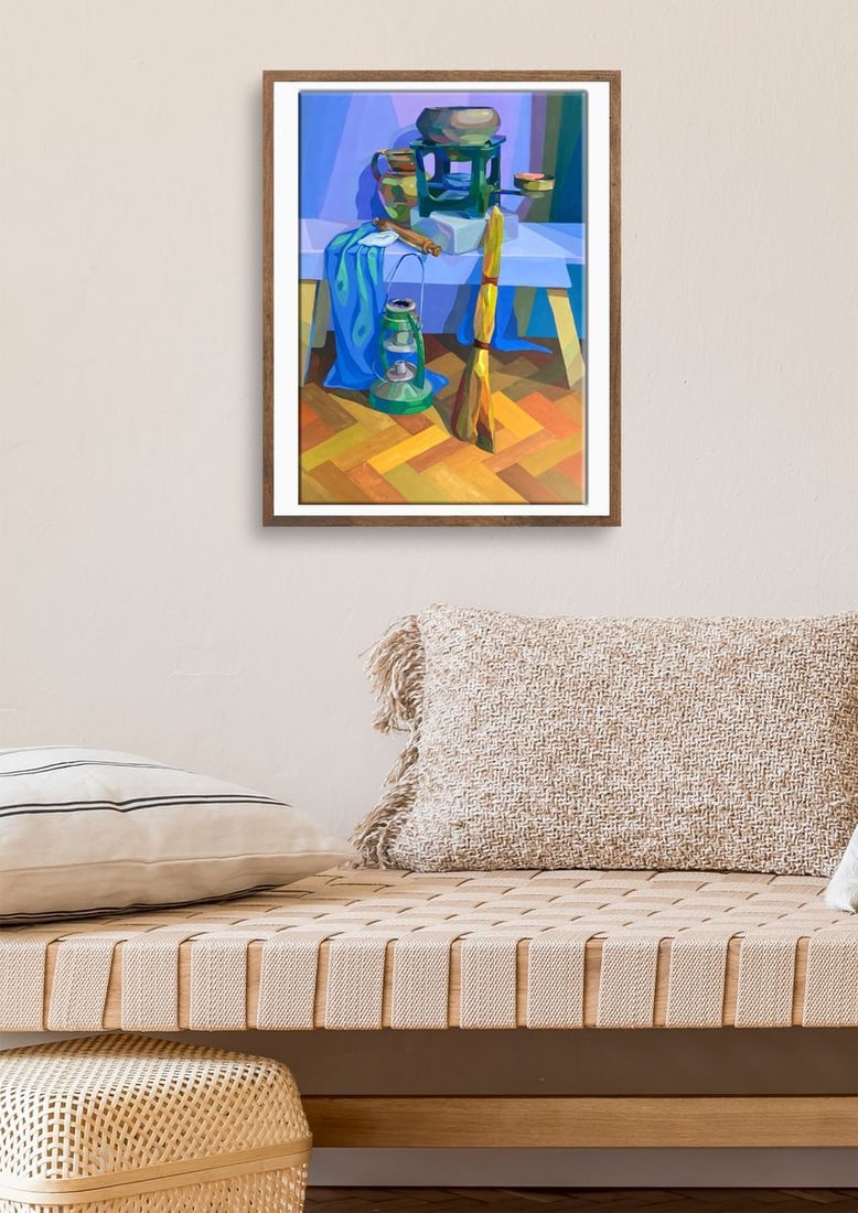 Acrylic painting In the room Yekaterina Dzyuba - 2