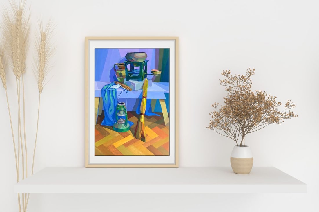 Acrylic painting In the room Yekaterina Dzyuba - 3