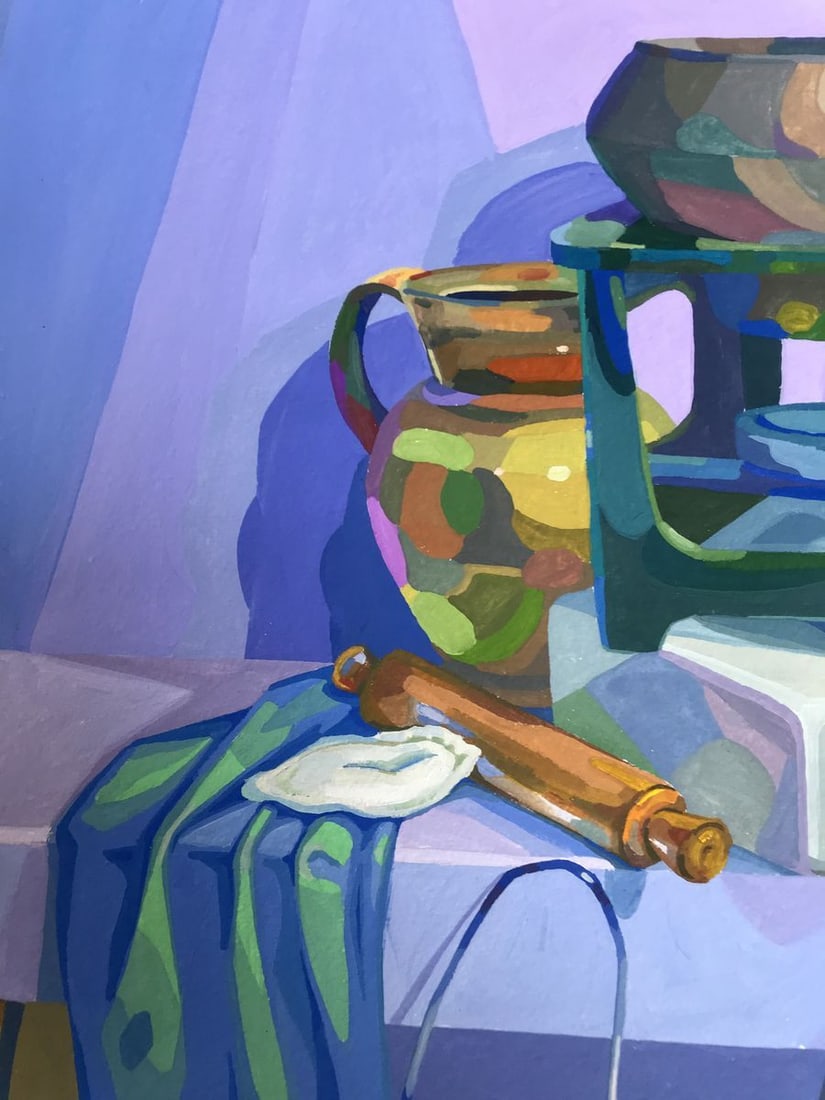 Acrylic painting In the room Yekaterina Dzyuba - 4