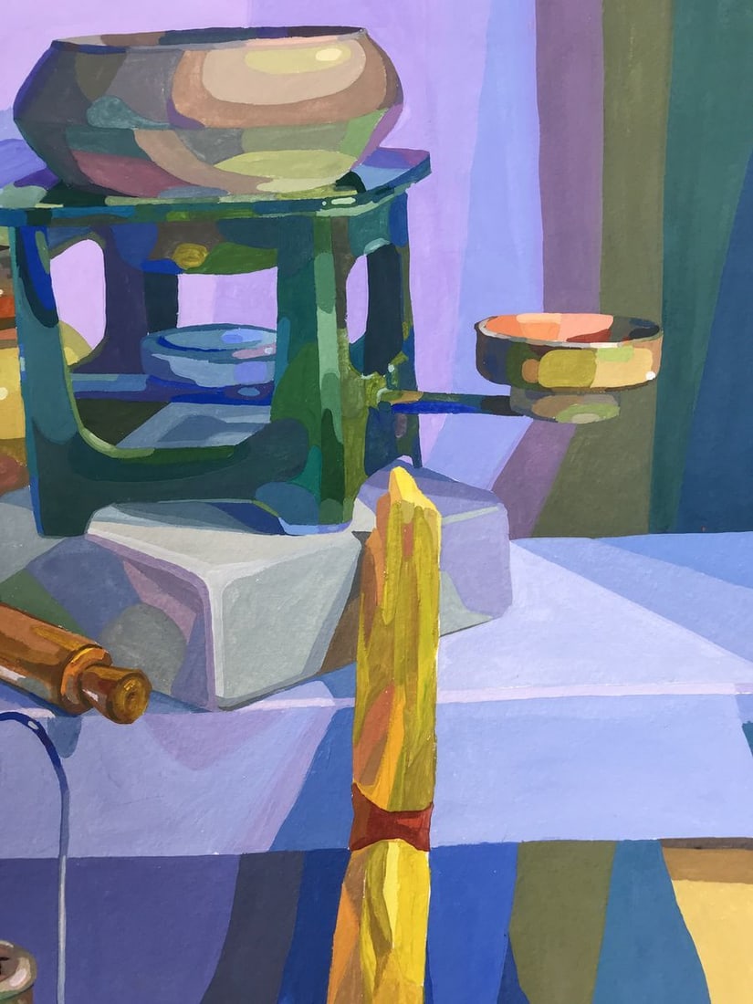 Acrylic painting In the room Yekaterina Dzyuba - 5