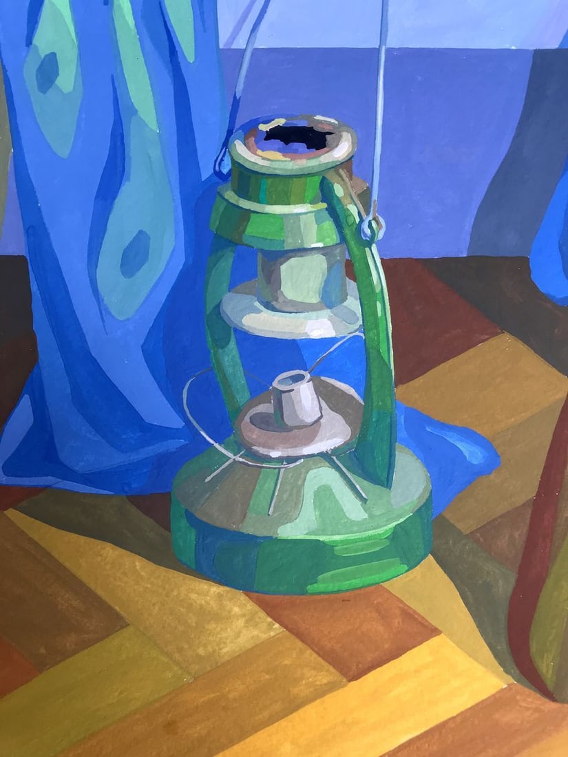 Acrylic painting In the room Yekaterina Dzyuba - 8
